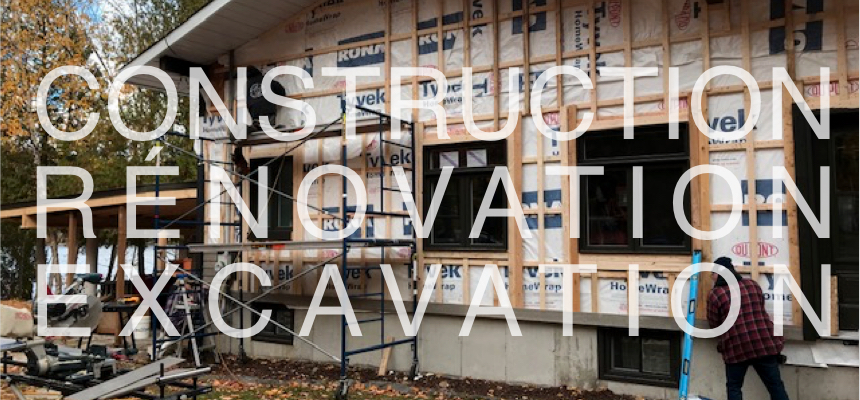 construction, rénovation, excavation